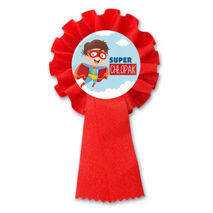 przypinka kotylion Super chłopak w locie Dzień Chłopaka