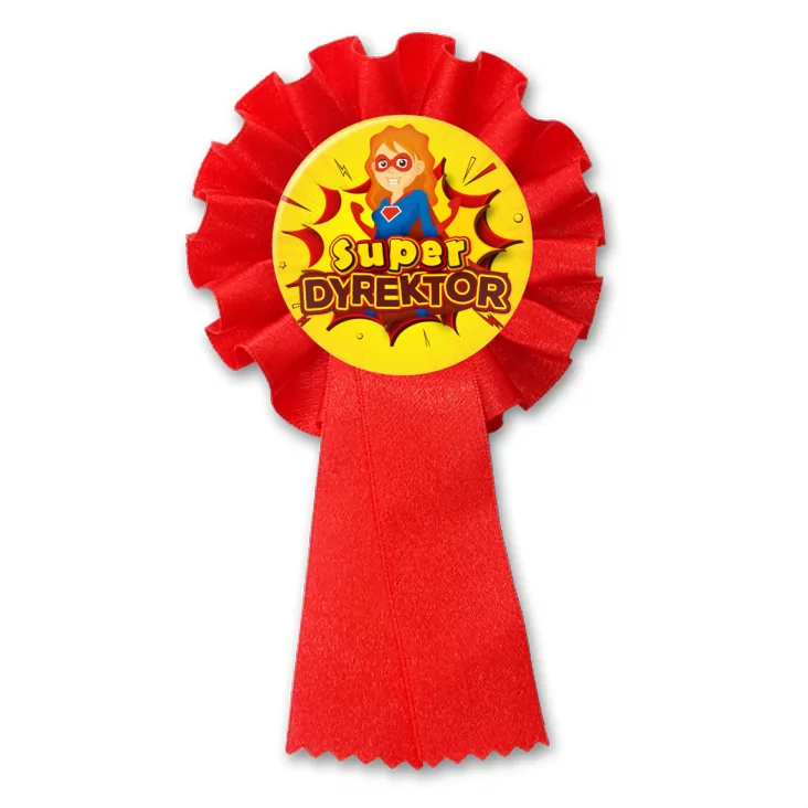 przypinka kotylion Super Dyrektor Superwoman