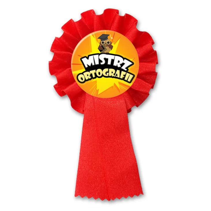 przypinka kotylion Mistrz ortografii