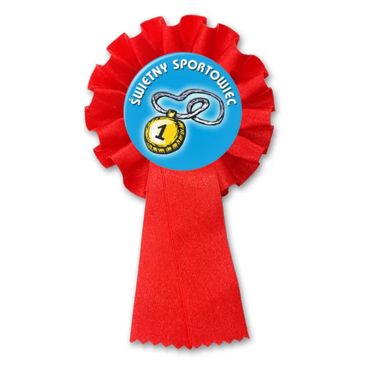 przypinka kotylion Świetny sportowiec