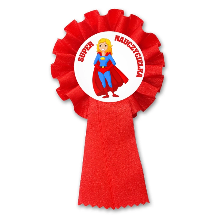 przypinka kotylion Super nauczycielka