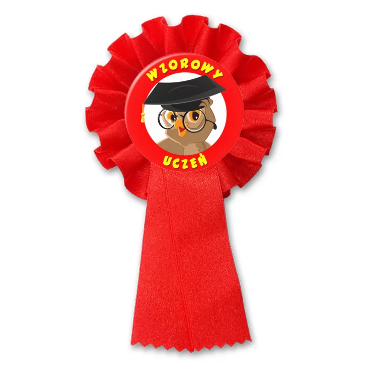 przypinka kotylion Wzorowy Uczeń