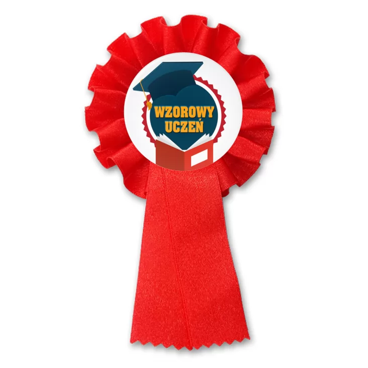 przypinka kotylion Wzorowy Uczeń