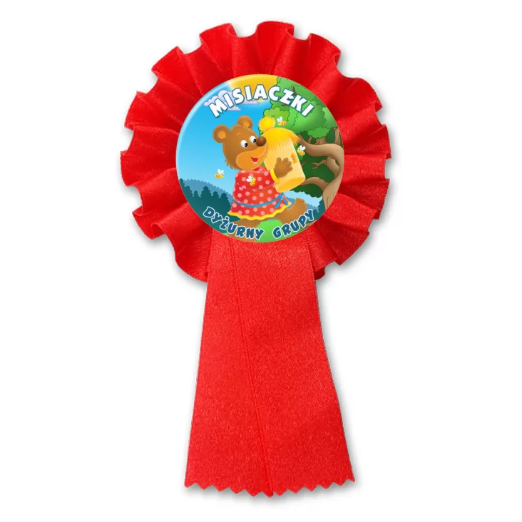 przypinka kotylion Dyżurny Misie