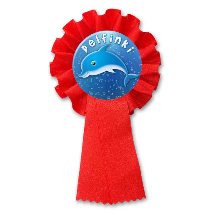 przypinka kotylion Delfinki