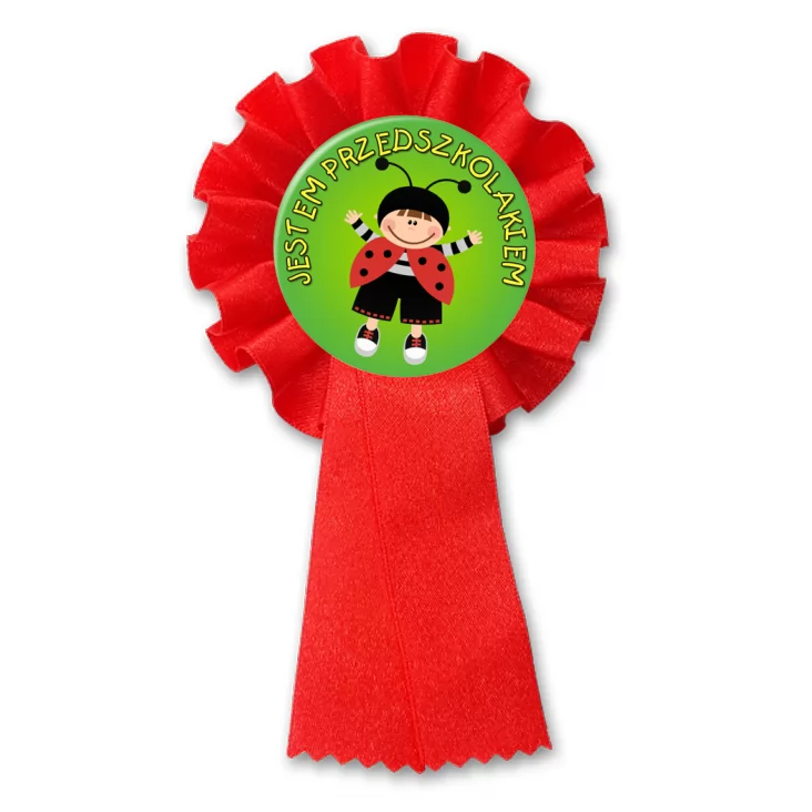 przypinka kotylion Jestem Przedszkolakiem