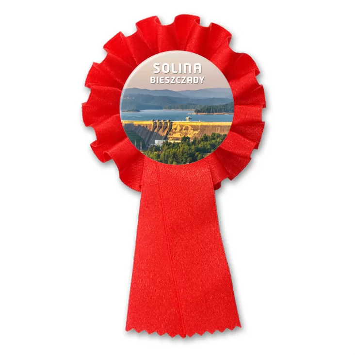 przypinka kotylion Bieszczady - Solina