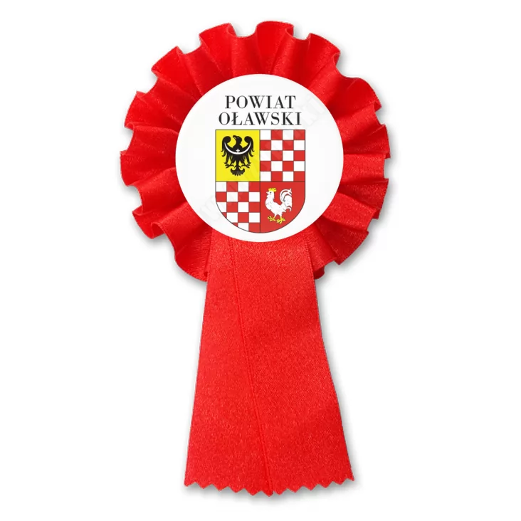 przypinka kotylion Powiat Oławski