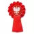 kotylion czerwony
