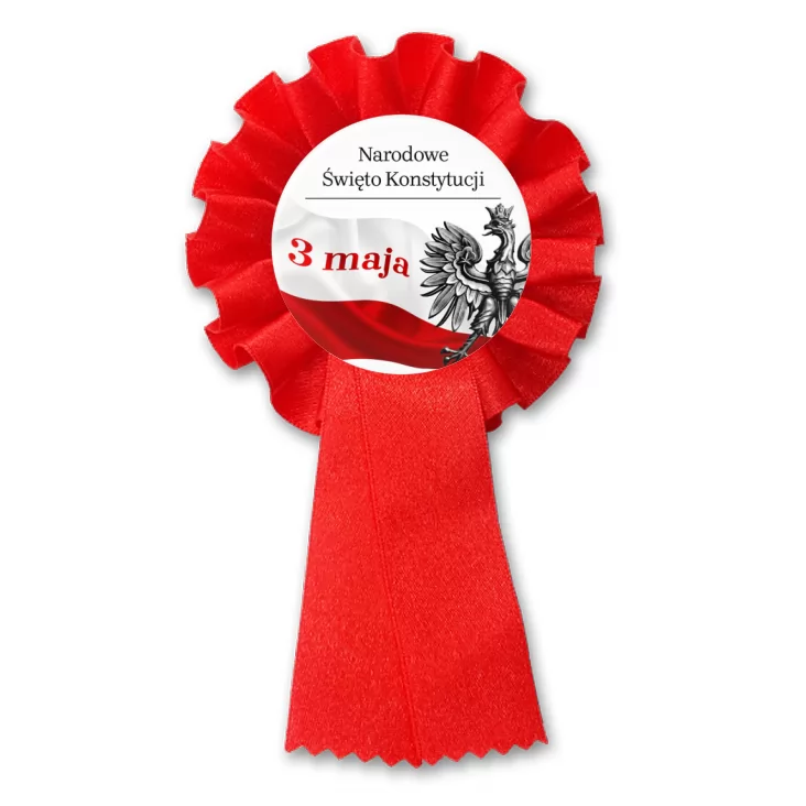 przypinka kotylion Narodowe Święto Konstytucji 3 maja flaga z orzełkiem