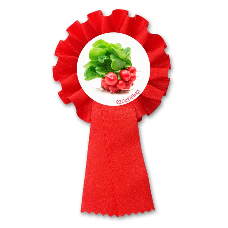 przypinka kotylion Rzodkiewka