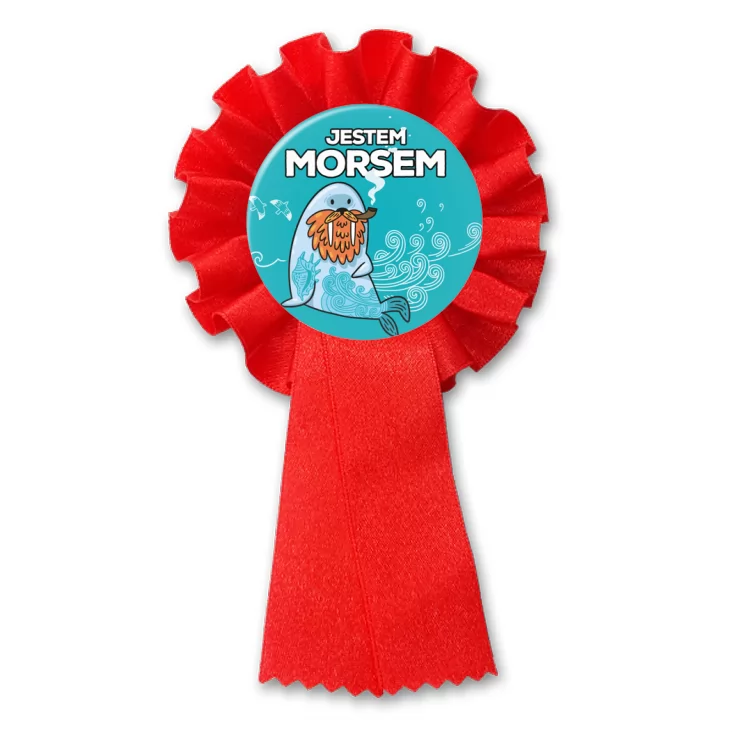 przypinka kotylion Jestem morsem z fajką