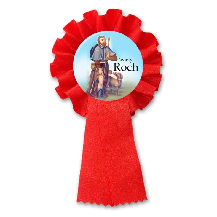 przypinka kotylion Patron święty Roch