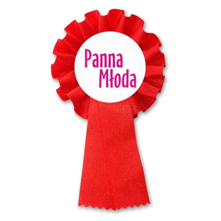 przypinka kotylion Panna Młoda