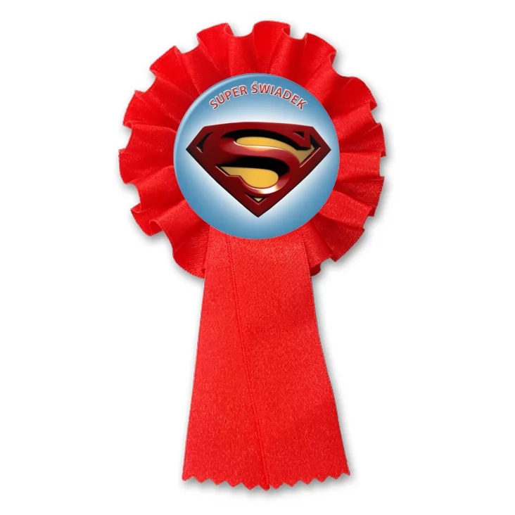 przypinka kotylion Super Świadek