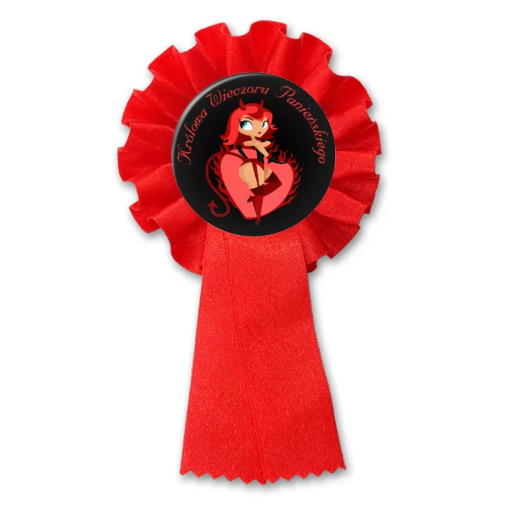 przypinka kotylion Królowa Wieczoru Panieńskiego