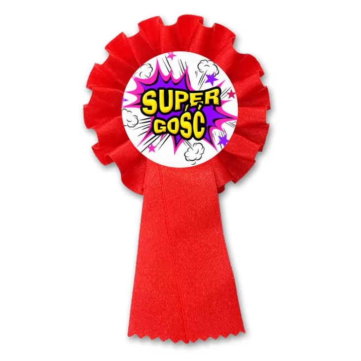 przypinka kotylion Super Gość