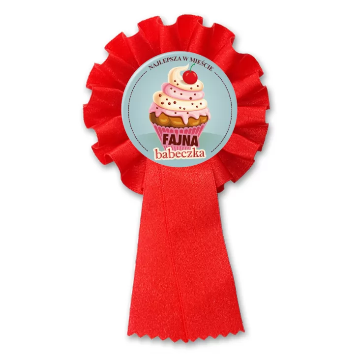 przypinka kotylion Fajna babeczka