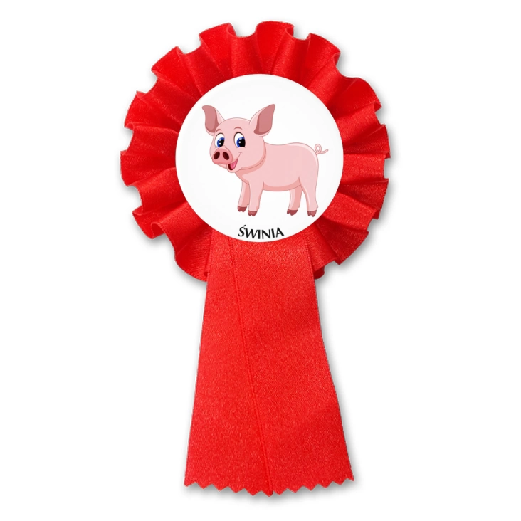 przypinka kotylion Świnia