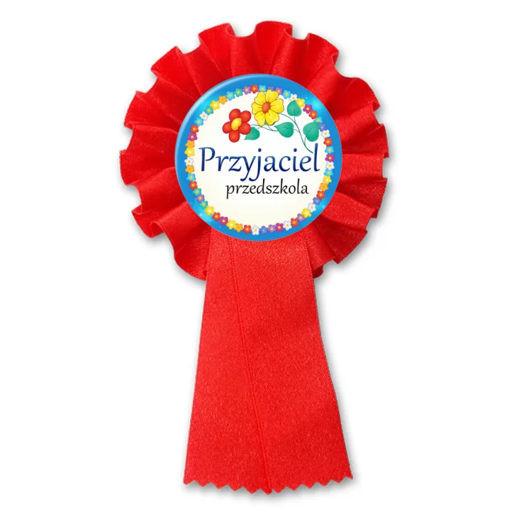 przypinka kotylion Przyjaciel Przedszkola