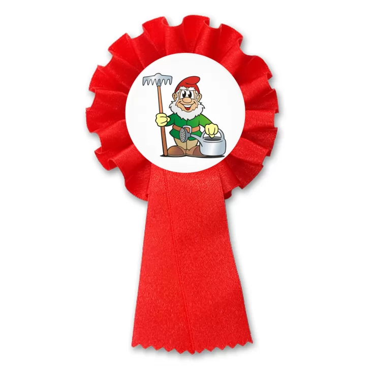 przypinka kotylion Krasnal ogrodniczek