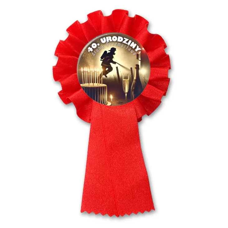 przypinka kotylion Urodziny strażaka