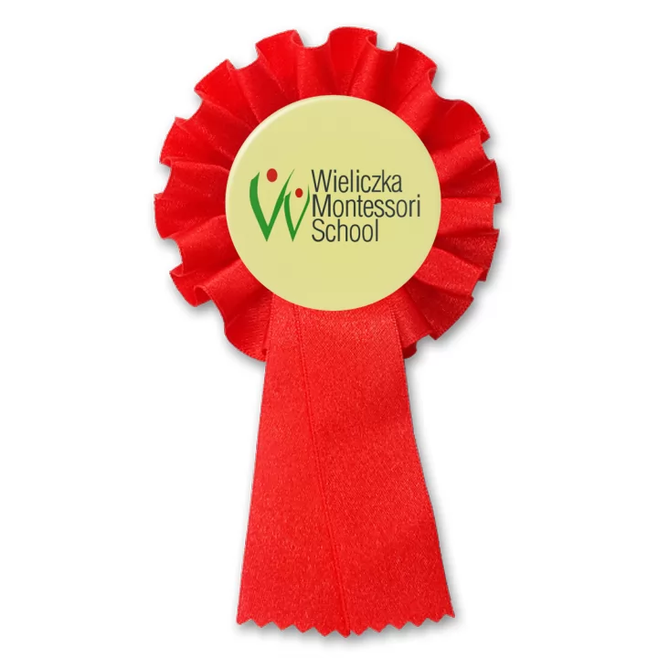 przypinka kotylion Wieliczka Montessori School
