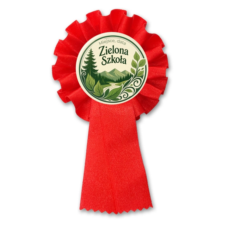 przypinka kotylion Zielona Szkoła