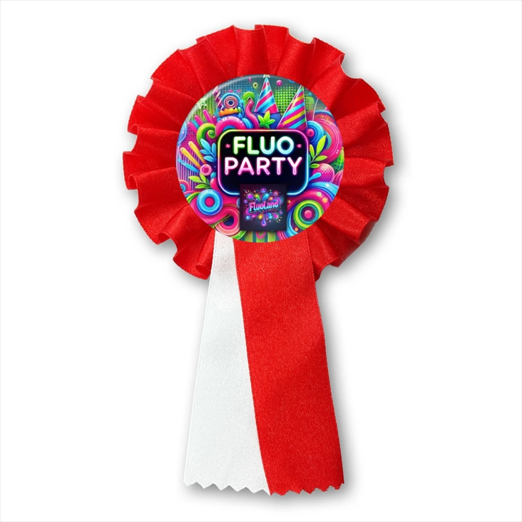 przypinka kotylion Fluo party Fluoland