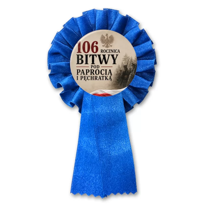 przypinka kotylion 106. rocznica Bitwy pod Paprocią