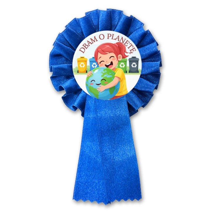 przypinka kotylion Dbam o planetę