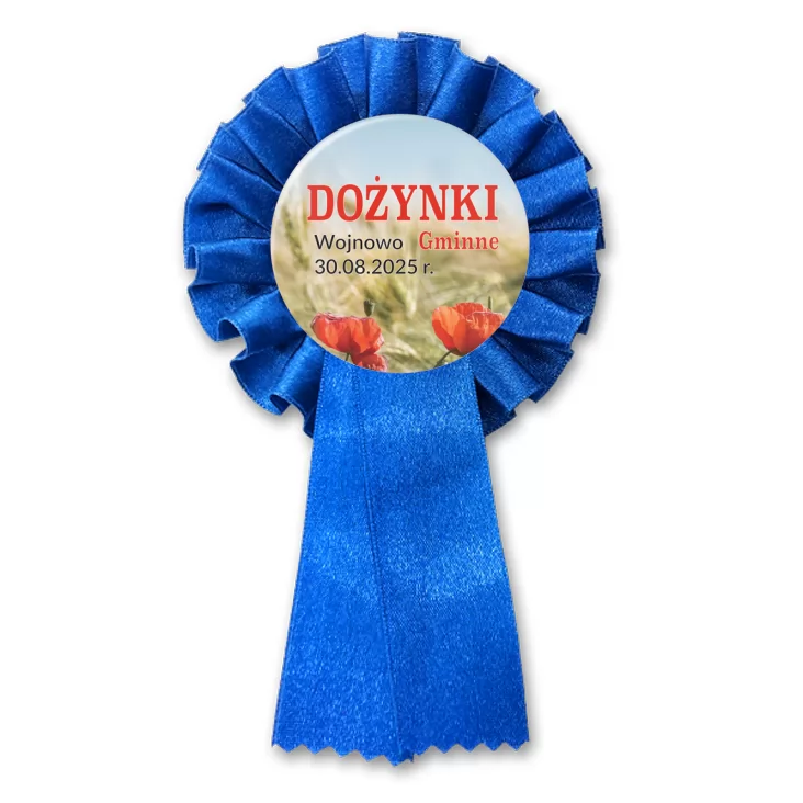 przypinka kotylion Dożynki Gminne Wojnowo 2025