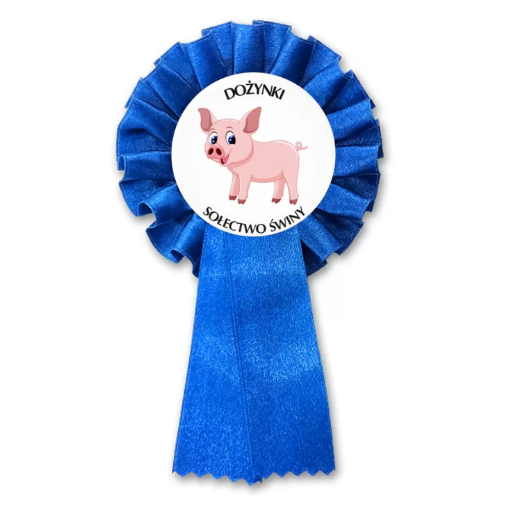przypinka kotylion Dożynki Sołectwo Świny