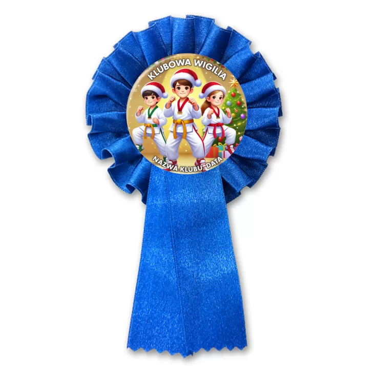 przypinka kotylion Klubowa wigilia taekwondo