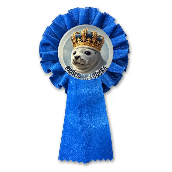 przypinka kotylion Królowa Foczka