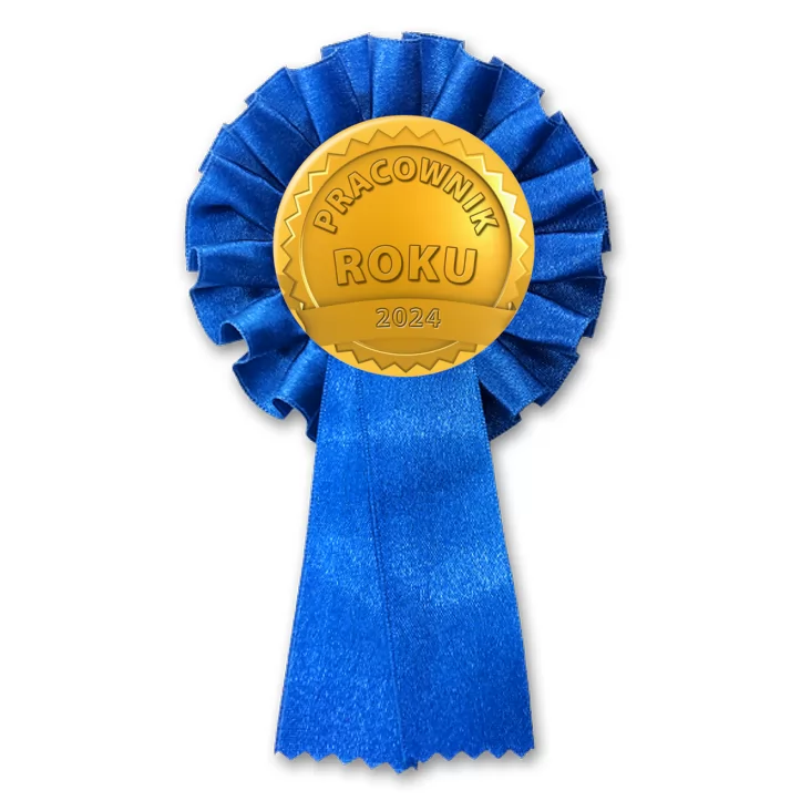 przypinka kotylion Medal pracownik roku