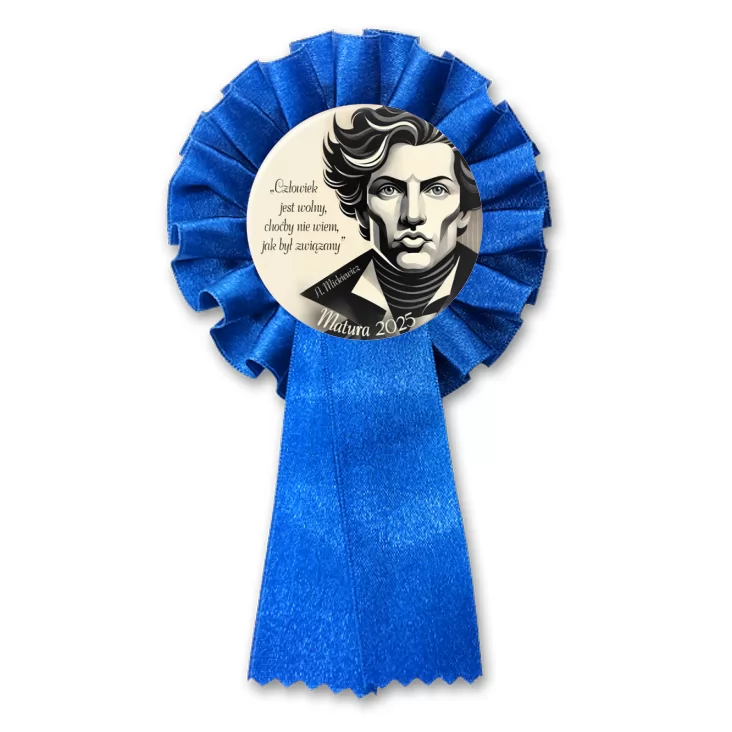 przypinka kotylion Mickiewicz jako sigma male Matura