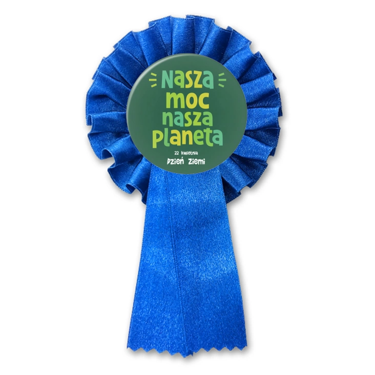 przypinka kotylion Nasza moc, nasza planeta