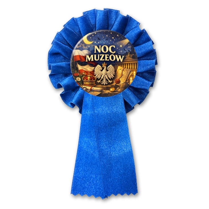 przypinka kotylion Noc Muzeów - symbole narodowe
