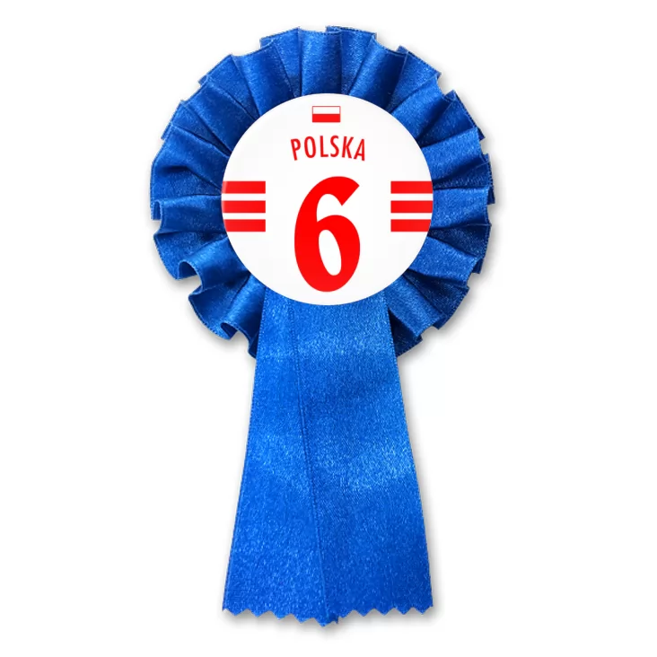 przypinka kotylion Numer sześć