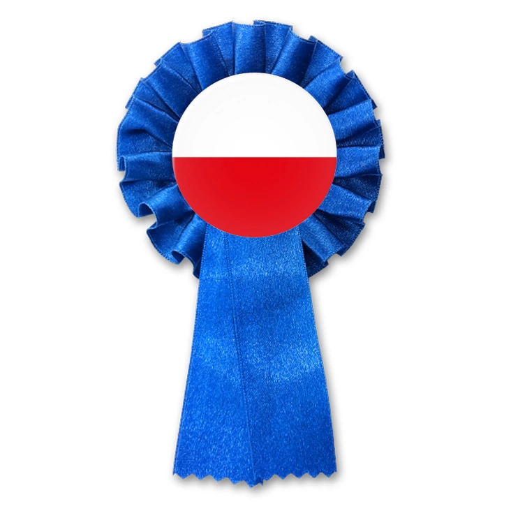 przypinka kotylion Polska biało-czerwona flaga