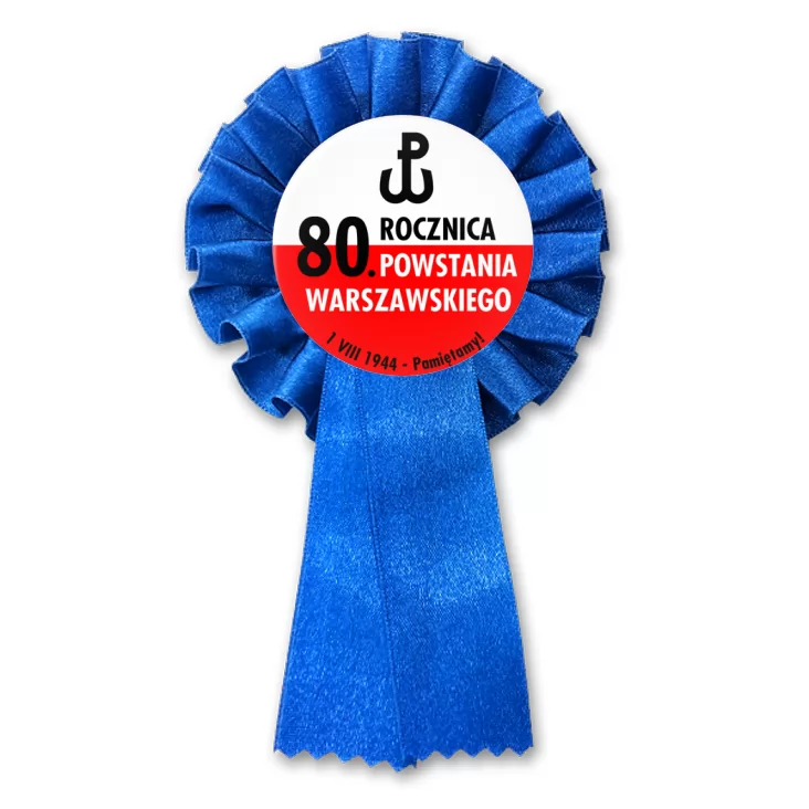 przypinka kotylion 80. rocznica Powstania Warszawskiego