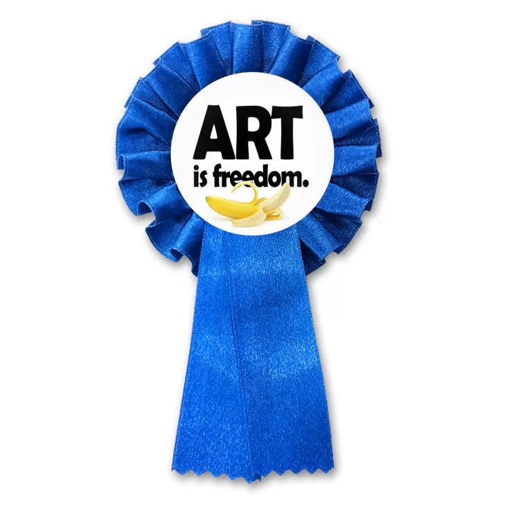 przypinka kotylion Art is freedom