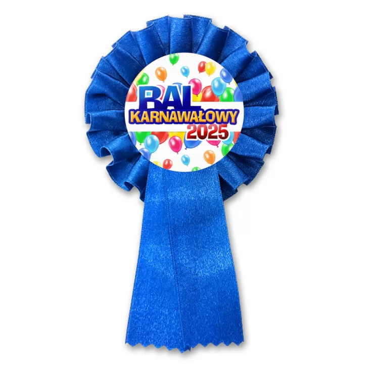 przypinka kotylion Bal Karnawałowy w balonach