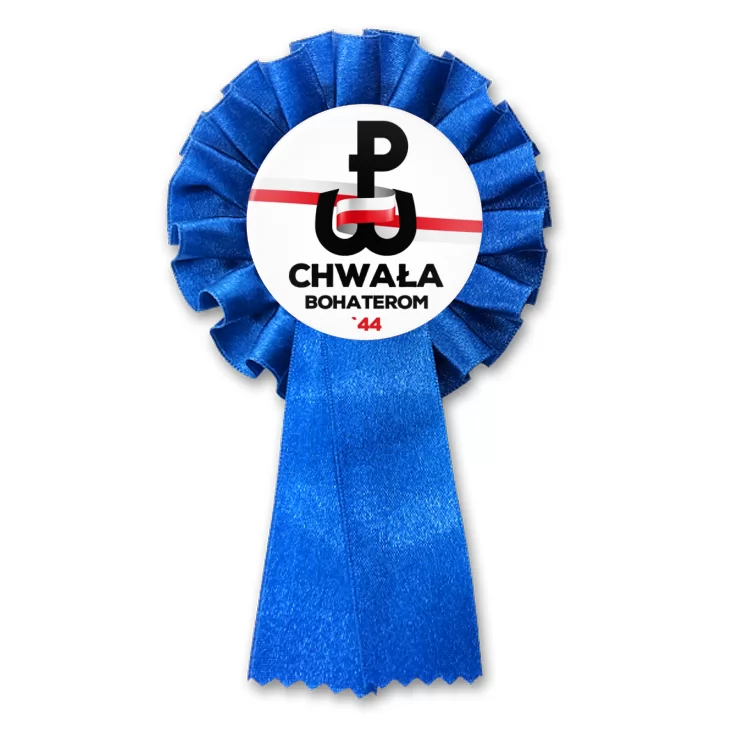przypinka kotylion Chwała Bohaterom Powstania Warszawskiego