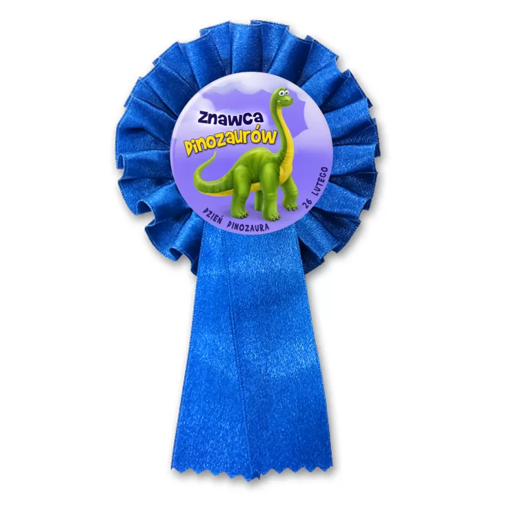 przypinka kotylion Znawca Dinozaurów