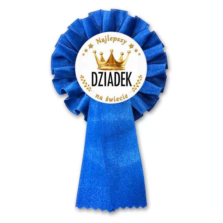 przypinka kotylion Dzień Dziadka - Król Dziadek