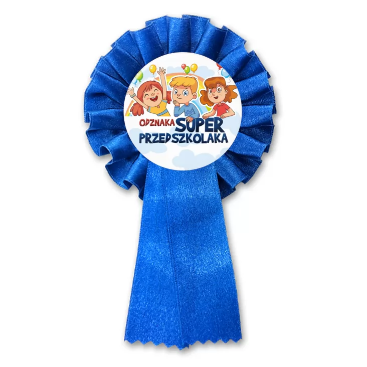 przypinka kotylion Dzień Przedszkolaka Super Przedszkolak
