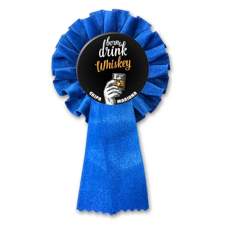 przypinka kotylion Ekipa Mariana Born to drink whiskey