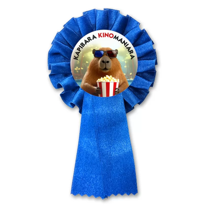 przypinka kotylion Kapibara kinomaniara